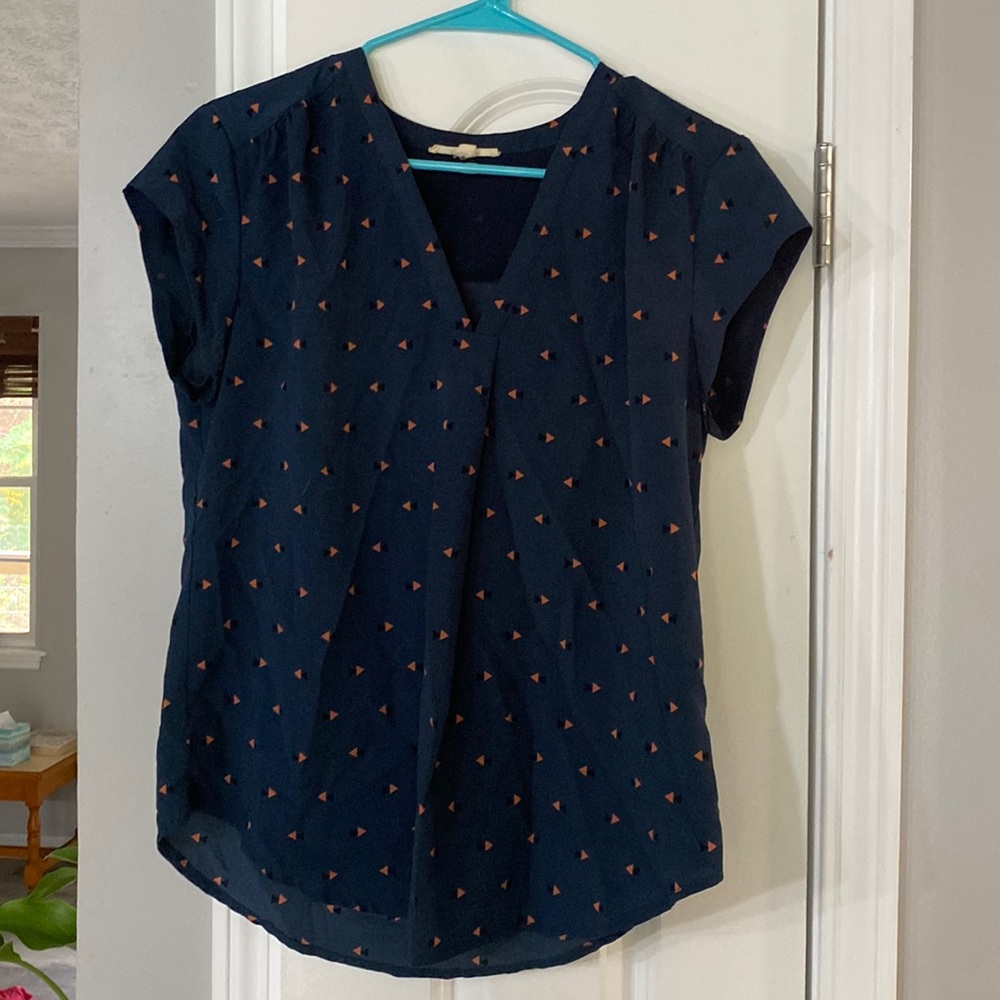 Navy blouse